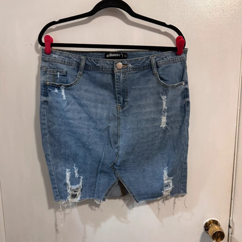 Dollhouse Jean Skirt